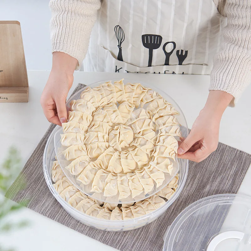 Многофункциональные круглые прозрачные кухонные контейнеры для хранения