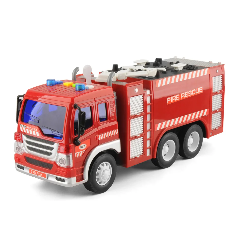 GimoVine, 2 шт., литерные инерционные игрушки для пожарной машины, 1/16 масштаб, инженерные машины, боевые машины, дорожные инструменты, Oyuncak, подарок для детей