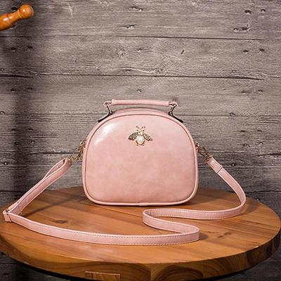 YBYT бренд Новые мини-сумки для женщин винтажные повседневные сумки через плечо женские роскошные сумки женские кожаные сумки через плечо - Цвет: pink