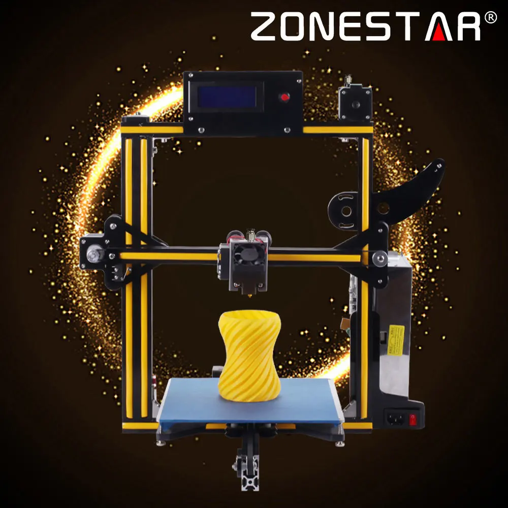 Zonestar 3D Printer Full Metal Aluminum Frame Auto Leveling Filament Run-out Detect 3 d Printer Optional Dual Or Mixed Color