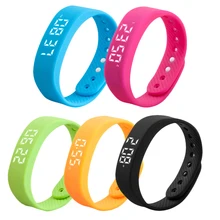 3D T5 светодиодный дисплей для здоровья и сна, спортивный браслет, фитнес-браслет, умный шаговый трекер, умный Шагомер, мужские и женские браслеты
