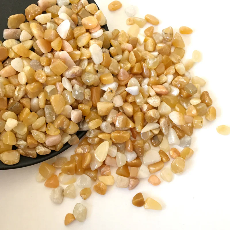 

Natural Yellow Jade Golden Silk Jade Gravel Stone DIY Home Decoration Decor Mineral Crystal Quartz Healing Reiki Buddhism