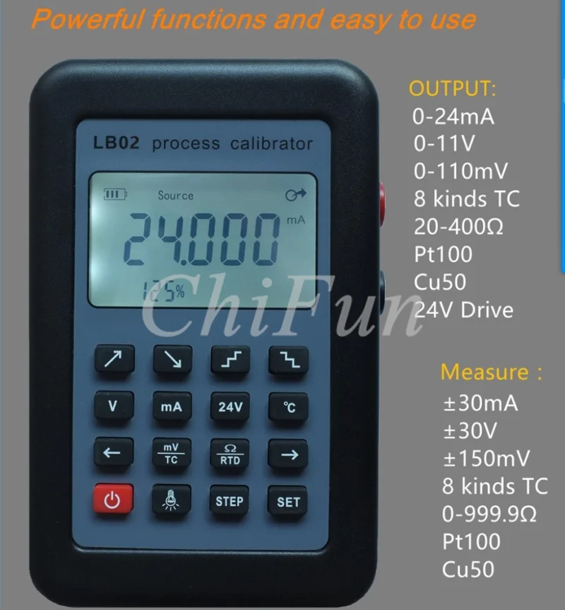 LB02 вольтметр генератор сигналов откалиброванный 4 20 мА/0 10 В/мВ ЖК дисплей