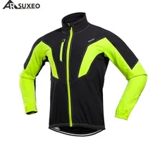 ARSUXEO Thermal Cycling Jacket Winter Warm Up Fleece Bicycle Cycle Clothing Windproof Waterproof Sports Coat MTB Bike Jersey ARSUXEO Thermal Cycling Jacket Winter Warm Up Fleece Bicycle Cycle Clothing Windproof Waterproof Sports Coat MTB Bike Jersey