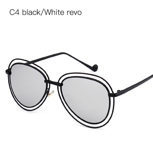 MS-406 для мальчиков и девочек Солнцезащитные очки Брендовые дизайнерские Детские крутые Круглые Солнцезащитные очки для маленьких детей оттенки Gafas Oculos de sol - Цвет линз: C4 black White revo