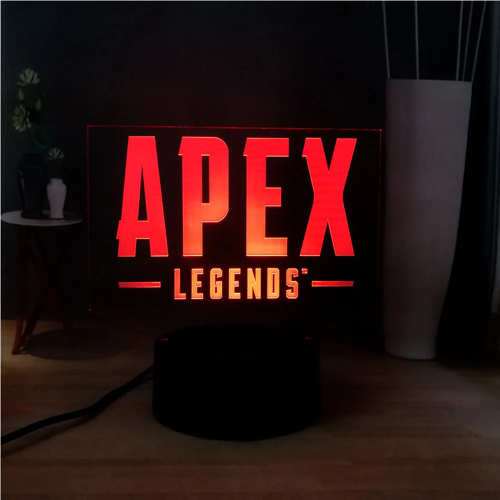 

Game of APEX LEGENDS Arcylic LED Night Light USB Touch Atmosphere Baby Sleep Night Lamp 7 Color Change Table Lamp Children Gift