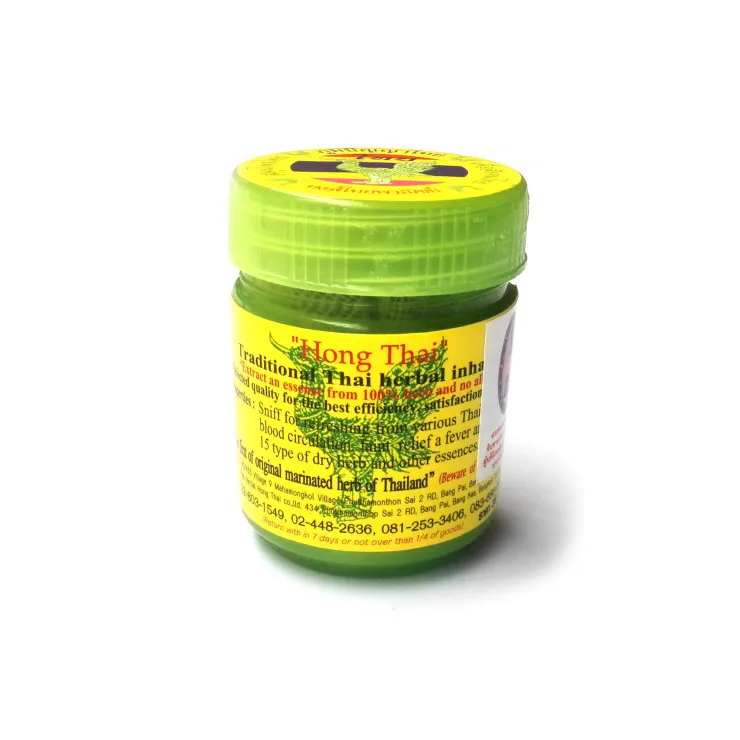 

2 Pieces Hong Thai Traditional Thai Herbal Inhalant Inhaler, Nose flow carsick refreshing Refreshing Essences