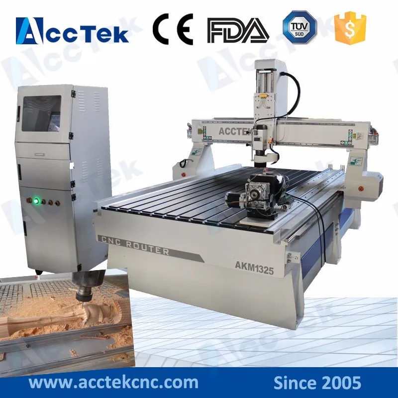 4 axis cnc milling router machine AKM1325-1