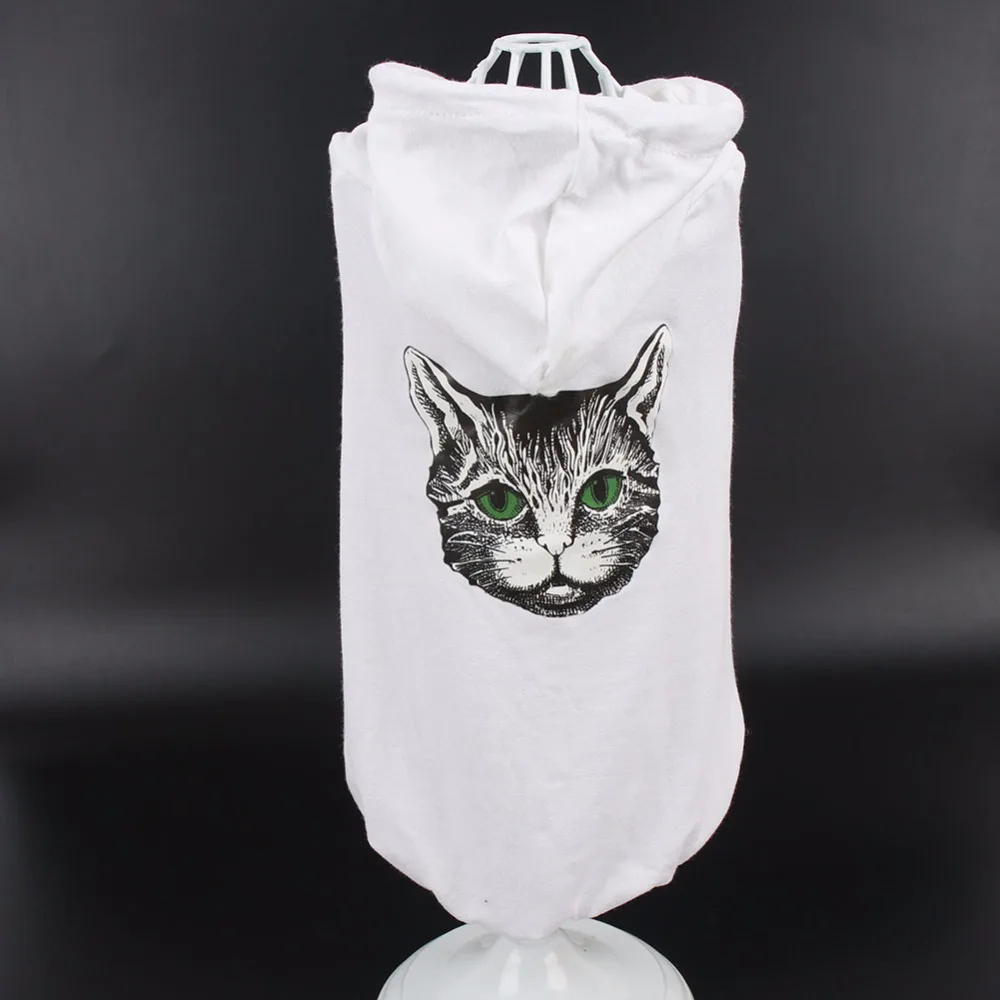 Маленькая одежда для кошек домашних животных кофта с капюшоном котенком костюм
