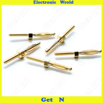 

500pcs 2mm Banana Plug Pure Copper Gold Plated Panel Mount Jack Socket H-2029