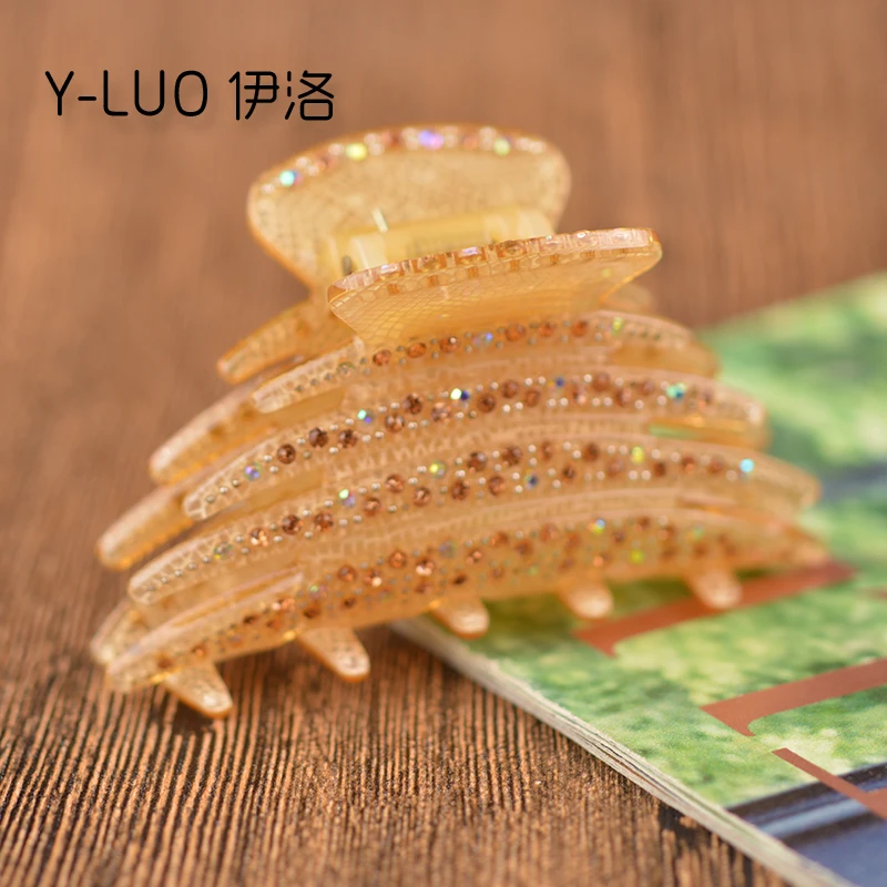 

High Quality Rhinestone Crystal Pine Hair Claw Clip 8cm Long FREE SHIPPING