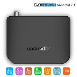 Уход DVB-S2 Smart ТВ коробка Android 7,1 Amlogic S905D 4 ядра 1 GB 8 GB 1080 p 4 K 30fps Youtube Google Play Store MECOOL M8S плюс