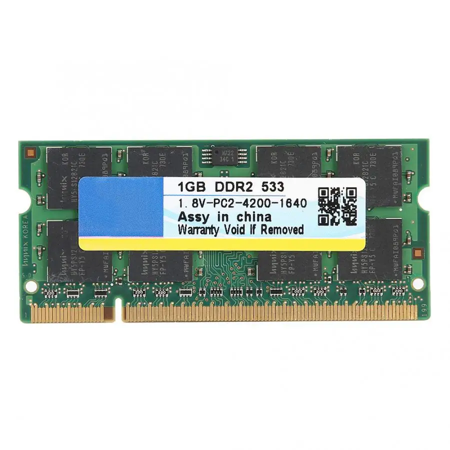 Оперативная память для материнской платы xiede DDR2 533 МГц 1 ГБ 200pin ноутбука intel /