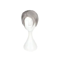 MCOSER 30 см короткий s синтетический парик высокотемпературное волокно серый цвет термостойкие парики парик-638