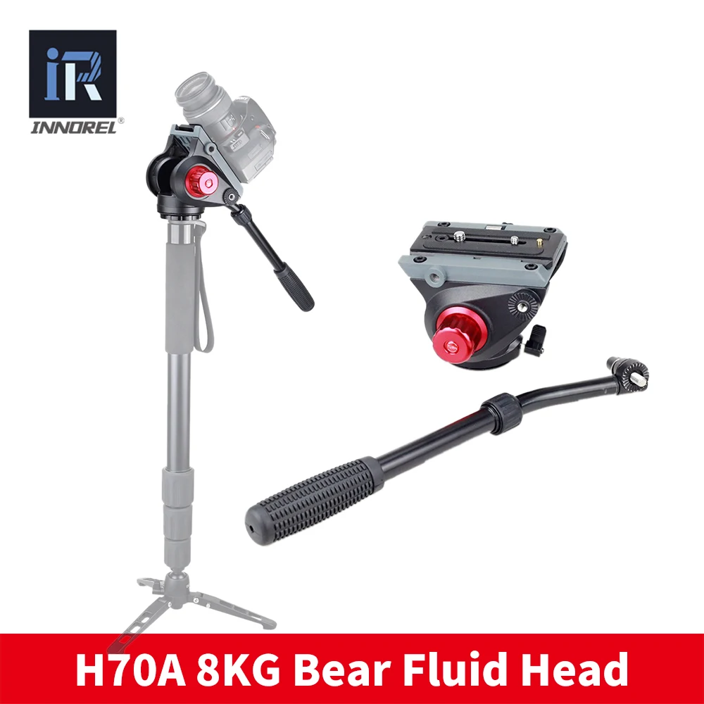 

H70A Fluid Video Head for Tripod Monopod Manfrotto 501PL and Bird Watching High load capacity Smooth damping Stable Solid