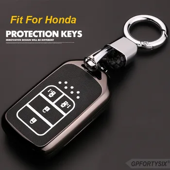 

Zinc alloy+Luminous Car Remote Key Case Cover for Honda Accord Civic Pilot FIT CR-V Vezel Jazz City Odyssey Crosstour 2017 2018