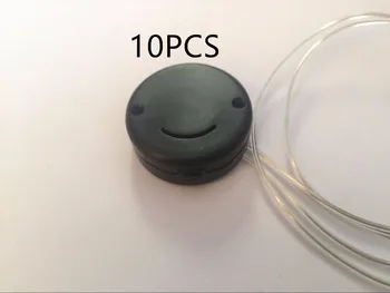 

2*CR2032 Coin Button Cell Battery Clip Holder Case Storage Box With ON/OFF Switch Wire Leads Black 10PCS