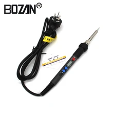 ЕС Plug 988 90 Вт светодиодный Температура Регулируемая Электрический паяльник 220 В Внутренний Отопление Паяльная Станция BOZAN заводская цена
