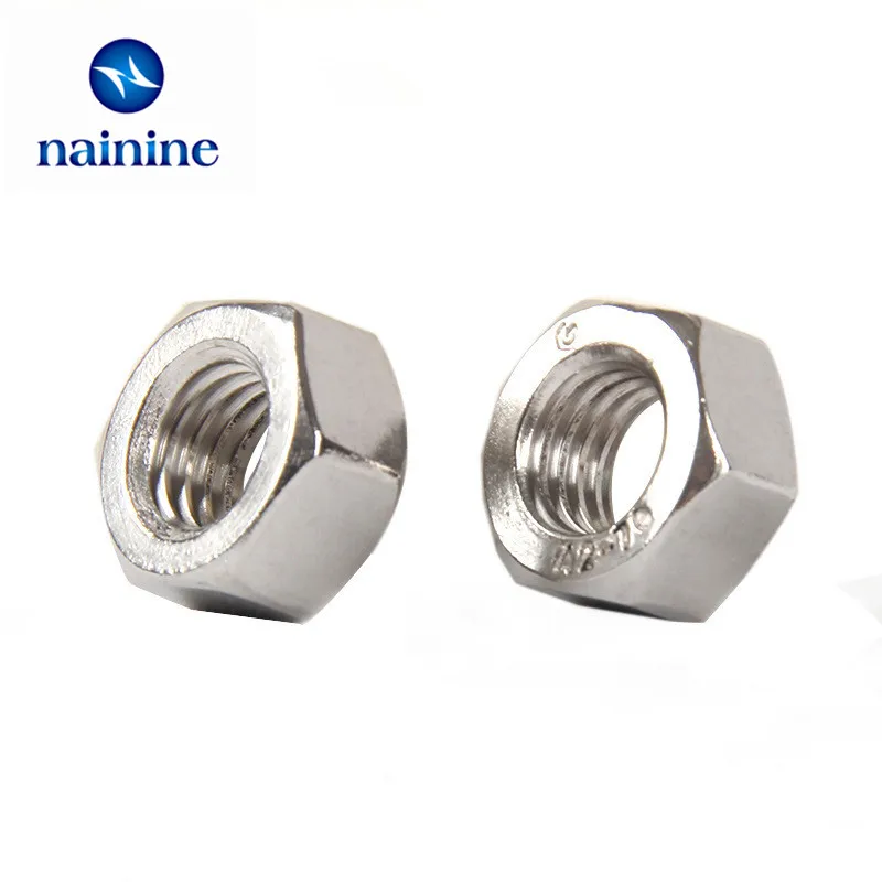 

20/50Pcs DIN934 M2 M2.5 M3 M4 M5 M6 M8 304 Stainless Steel Metric Thread Hex Nut Hexagon Nuts HW009
