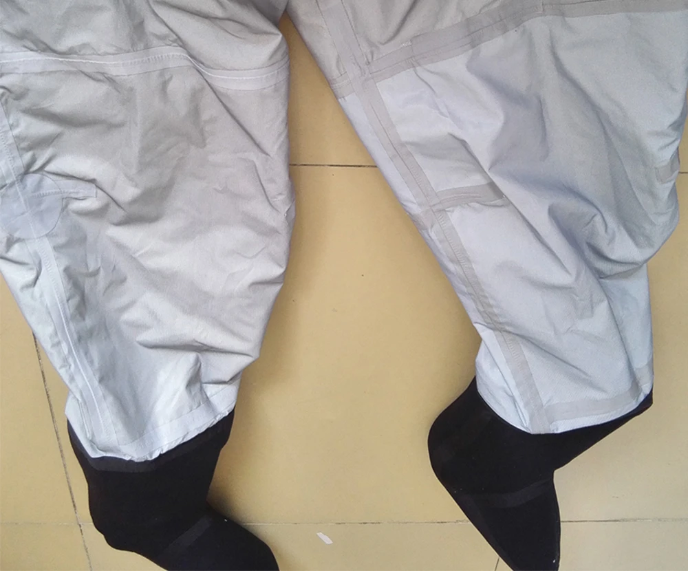 Fly Waders Peito Pesca Respirável Meia À