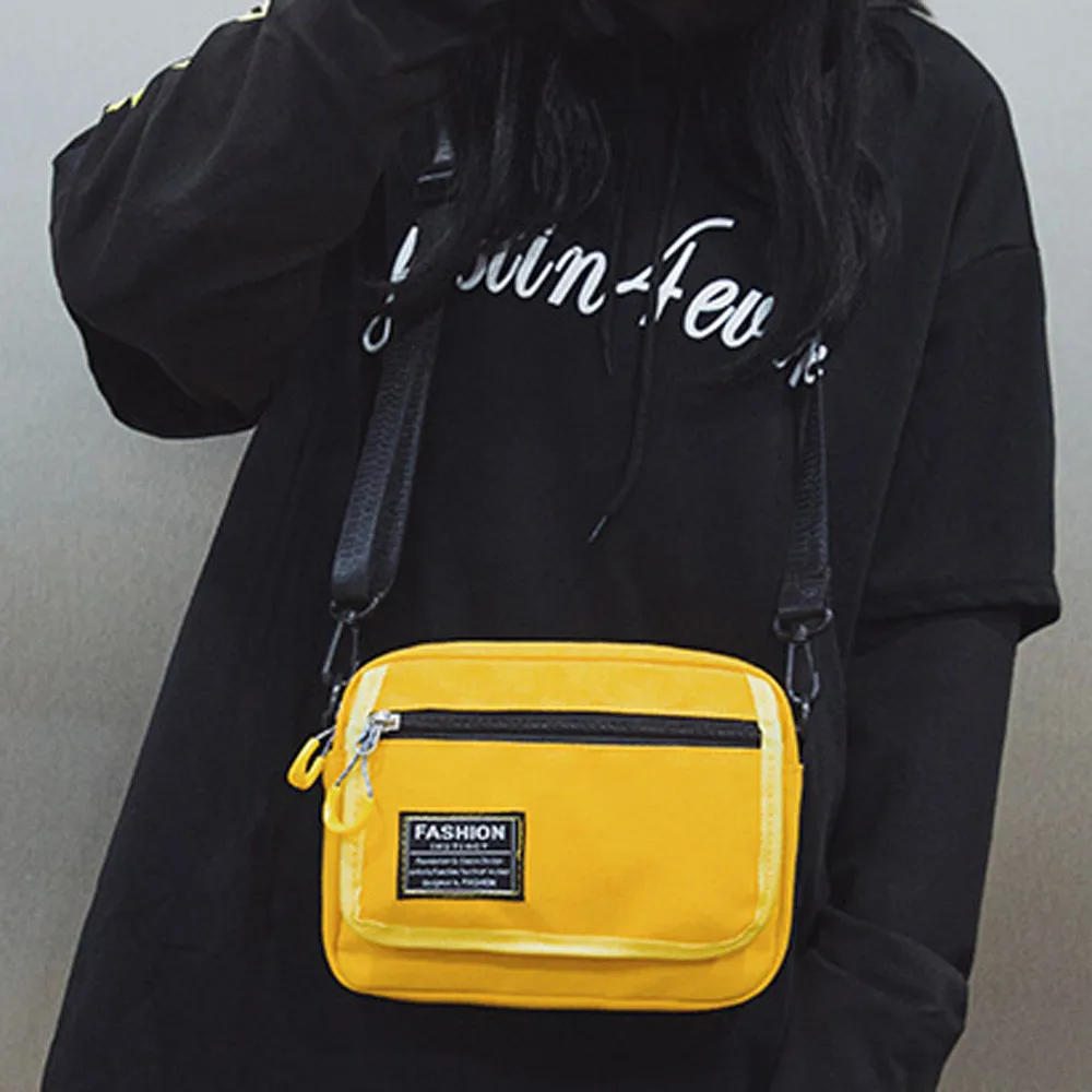 Aelicy girls Shoulder Bag Pure Color Casual Tote Lady Bag Canvas Zipper crossbody bag for women 2019 bolsa feminina dropshipping