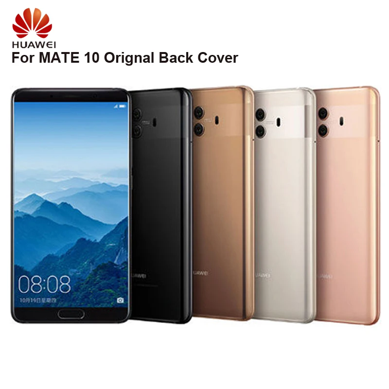 

Huawei Original Battery Glass Back Cover Door For Huawei Mate 10 Mate10 Door Rear Housing Back Cover Protective Phone Cases