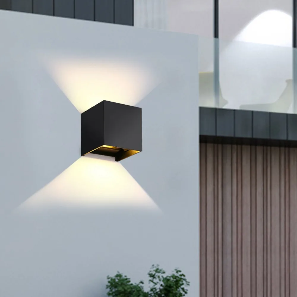 

KPSGBT Home Decor 12W COB LED Wall Lamp Indoor Outdoor Simple Style Aluminum Wall Lights for Bedroom Hallway Porch Balcony