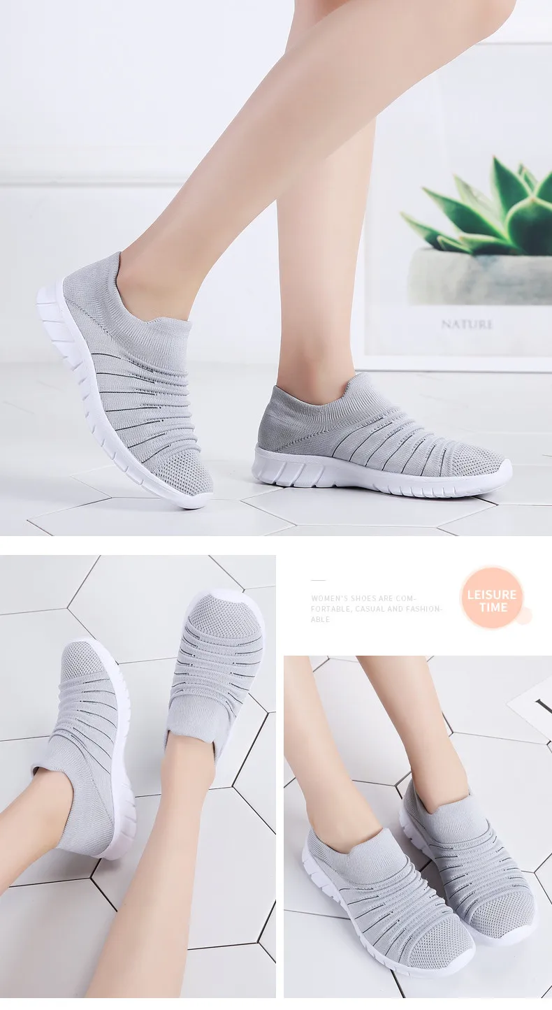 PINSEN 2019 Summer Women Sneakers Breathable Mesh Casual Flats Shoes Women Loafers Basket Femme Ladies Shoes tenis feminino 9
