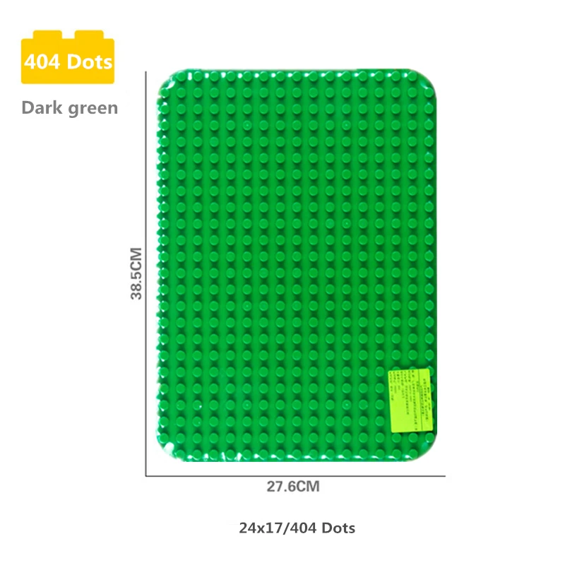 404 Dots Diy большие частицы Duploe здание основание для блоков enlamten Детские Кирпичи