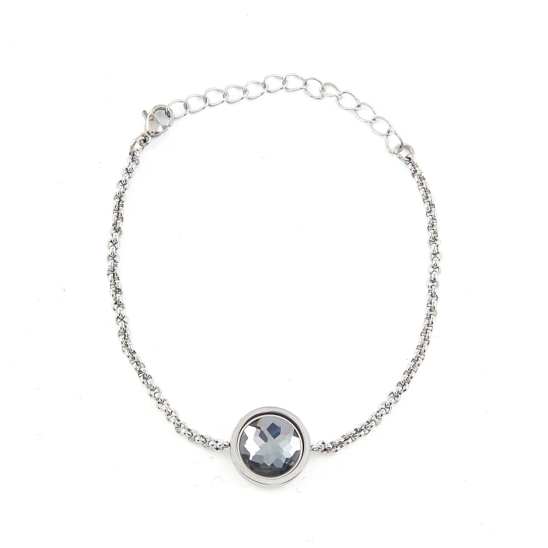 Lujo marca nuevo cambio pulseras con cristal intercambiable Moneda de acero inoxidable joyería de la alta manera 1 Unidades