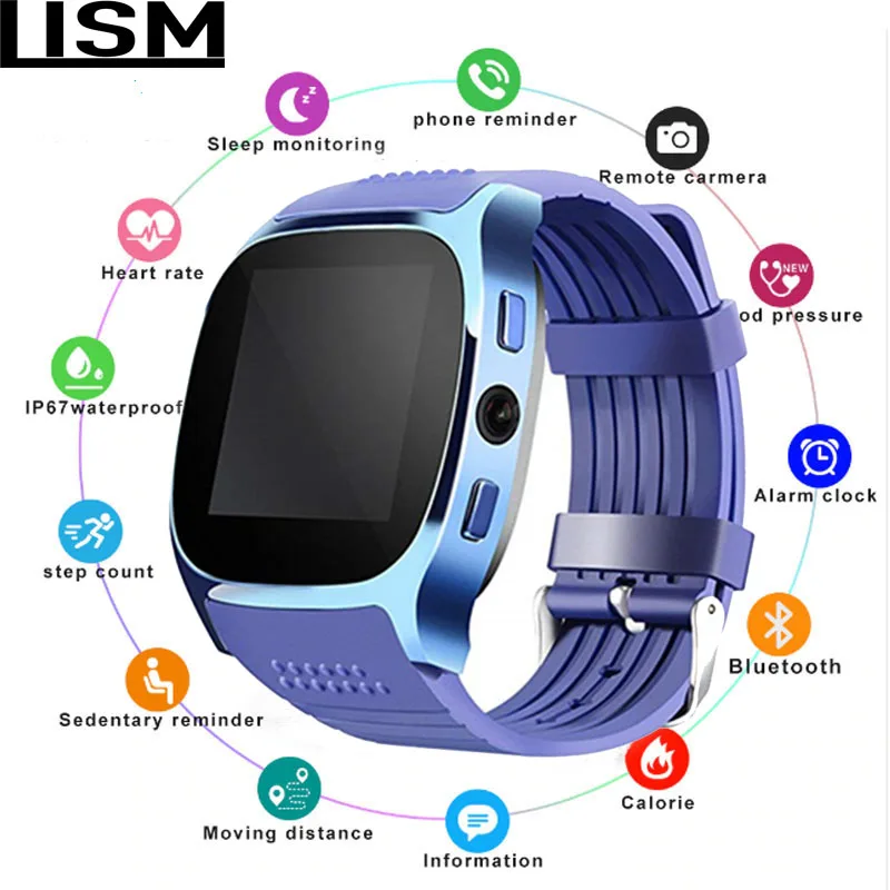 

T8 Smart Watch Wearable Device Camera Call Support SIM Card Memory Card Compatible With Android IOS for Adult Children's Watches