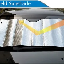Универсальный Светоотражающий козырек для лобового стекла автомобиля из алюминиевой фольги, солнцезащитный козырек для переднего окна