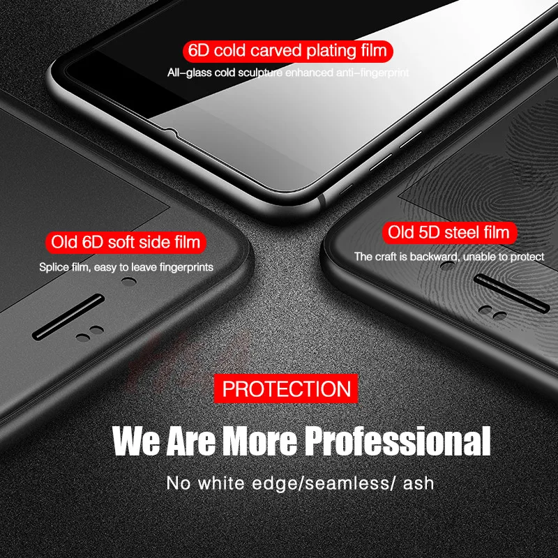 H& A 3 шт Защитное стекло для Apple iPhone 7 8 6 6s Plus закаленное стекло для iPhone X XS MAX XR 5 5S SE Защитная крышка для экрана