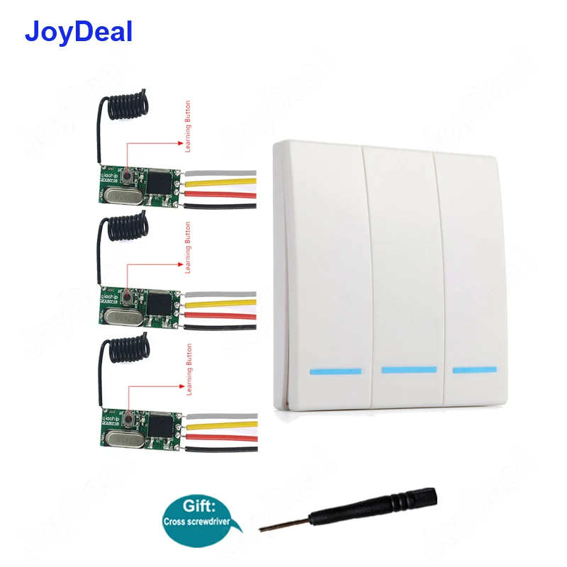 

DC 5V 6V 9V 12V 24V Mini Relay Wireless Switch Remote Control Power LED Lamp Controller Micro Receiver Transmitter Lights Switch