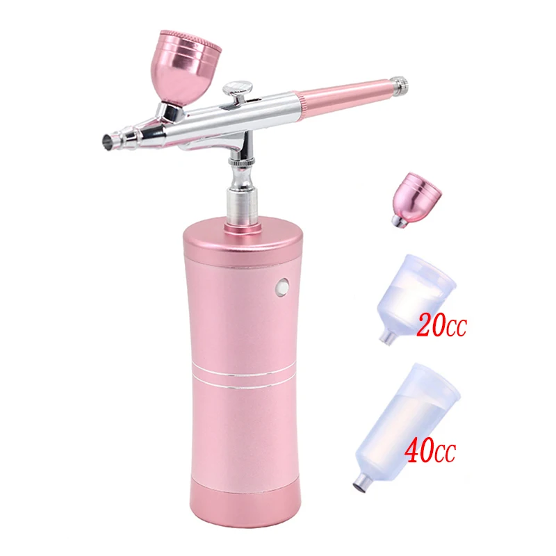 

Wireless Airbrush Kit With Rechargeable Airbrush Compressor Spray Pen For Nail Art Face Paint Cake Coloring Tattoo Model