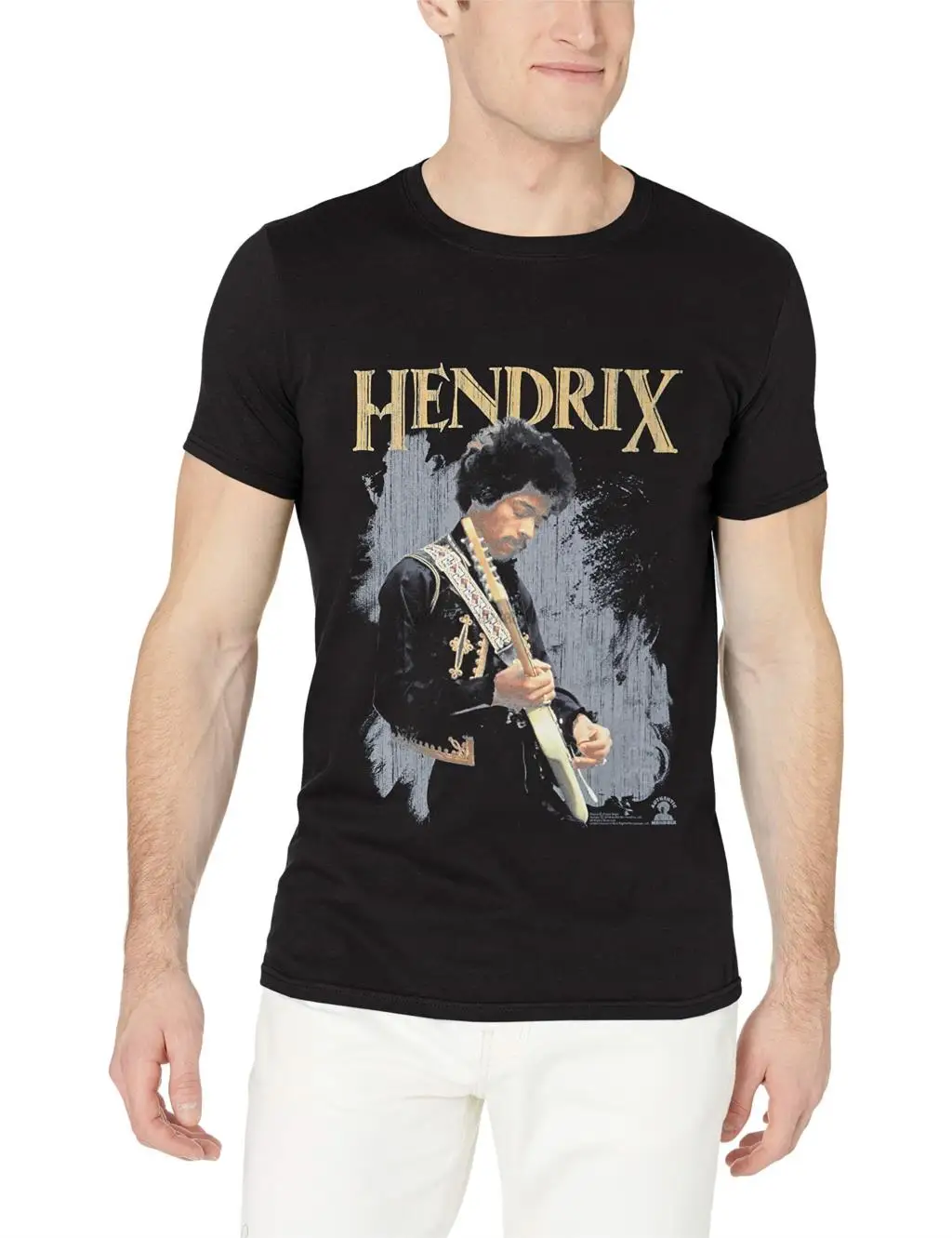 Американская классика Hendrix Jimi играя взрослые мужские футболки | Мужская одежда