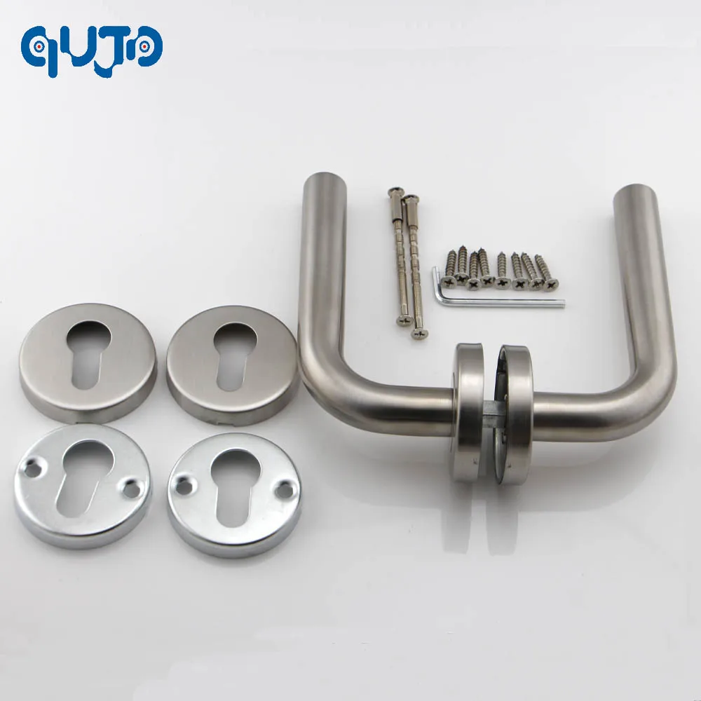 Us 215 99 Stainless Steel 304 Gate Handles Lever Type Door Handle Mortise Lock Of Lever Handle In Door Handles From Home Improvement On Aliexpress