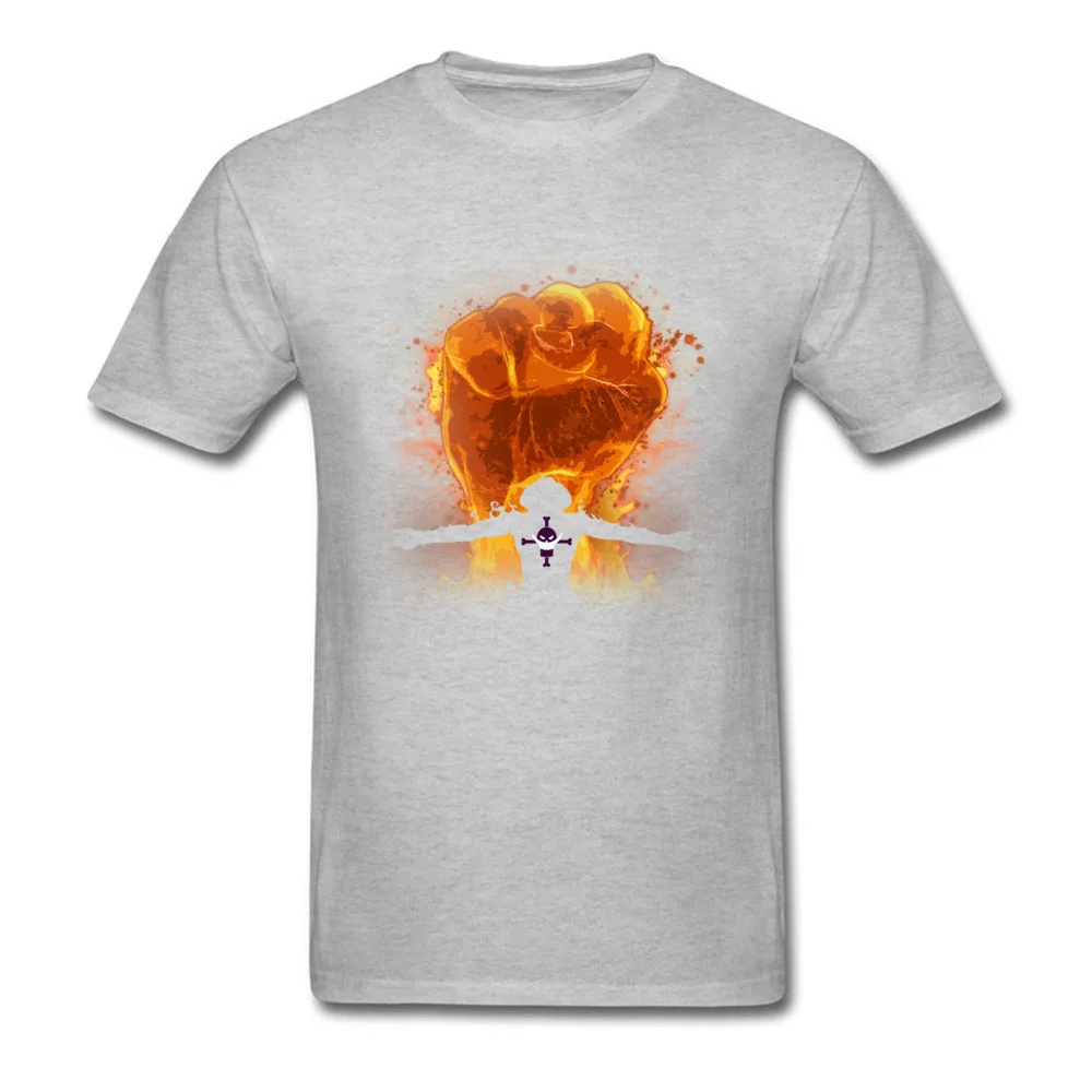 Fire Fist Design T Shirt Short Sleeve for Men 100% Cotton Fabric NEW YEAR DAY O Neck T Shirts Funny Tops Shirts Newest Fire Fist grey