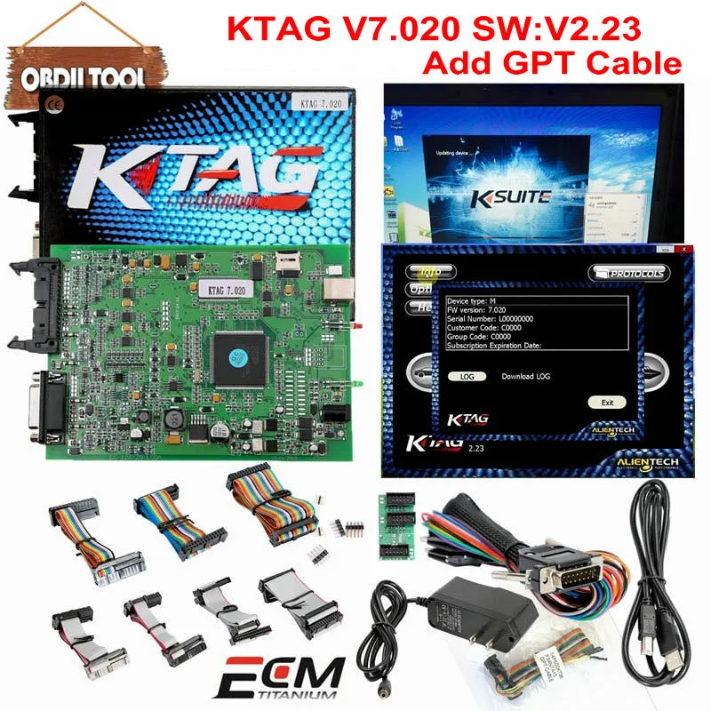 Новое поступление KTAG V2.23 FW V7.020 KTM100 K TAG ECU программирование Master Version неограниченная