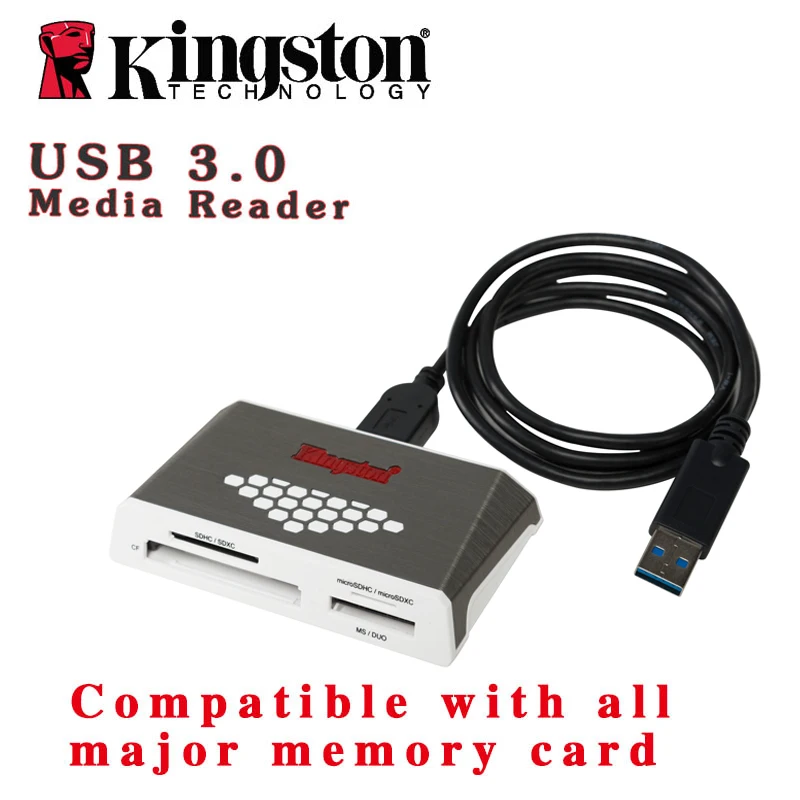 

Kingston fast speed write USB3.0 card reader UHS-I micro SD SDHC SDXC memory stick usb adapter