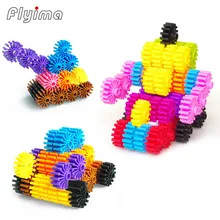 80 pcs Colorido Modelo de Plástico blocos de Construção de Engrenagens 3D Tijolo Bloco de Construção de Brinquedos Educativos Para Crianças Presentes para Crianças Conjunto de Brinquedo