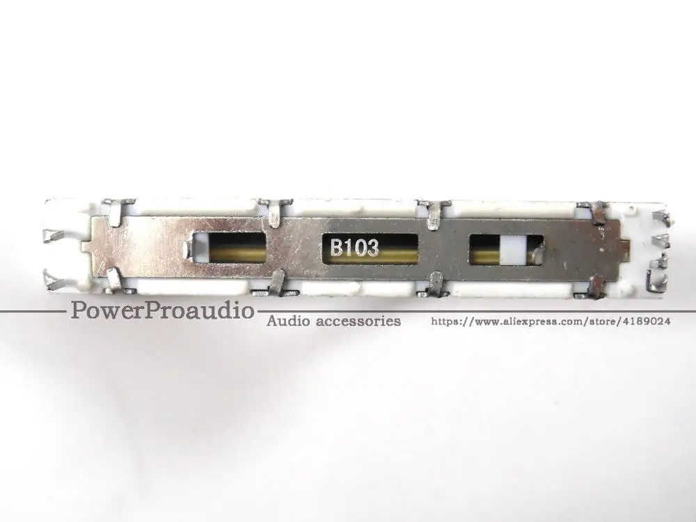 6 шт. 60 мм для новатор, djm 350 600 700 800 пуш-ап с тонкой оправой прямые потенциометр слайдов DJ микшер B10Kx2