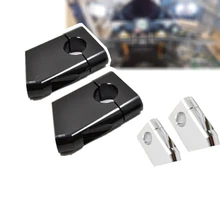 Пара Универсальный алюминиевый мотоцикл 7/8 22 мм крепление адаптер руль стоячий зажим для Harley для Kawasaki Для Suzuki для Yamaha