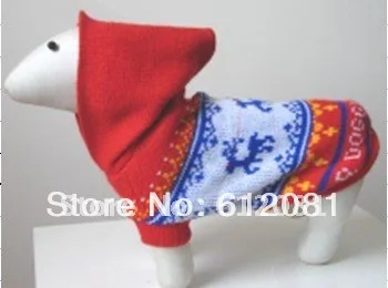 Usd 3,98/pc Собака Рождественский свитер одежда пальто наряд с шляпой XS S M L XL смешанный заказ 30 шт./лот