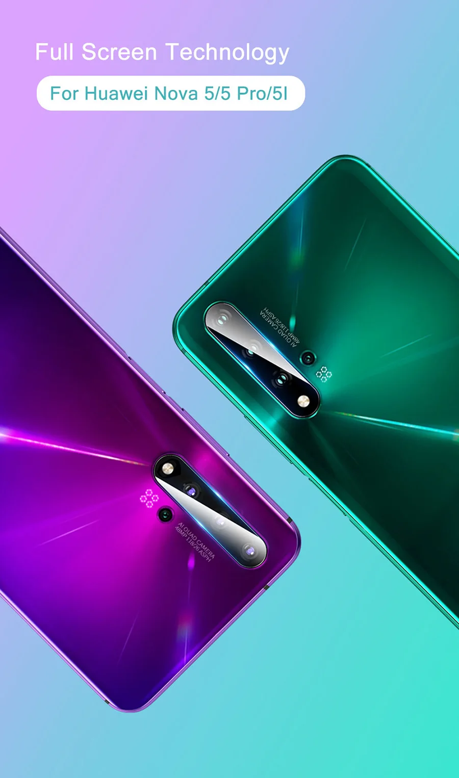 3 шт. пленка для камеры для huawei Nova 5 5i 3 3i 5T стекло Nova 5 Pro 4E 6 SE Защитная пленка для экрана Nova5 Honor 9x V30