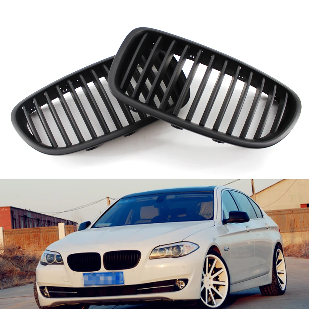 cheap Matte Black Car Grille Grill Sedan Wagon for BMW F10 F18 M5 5 Series 2011 2015 4 Door