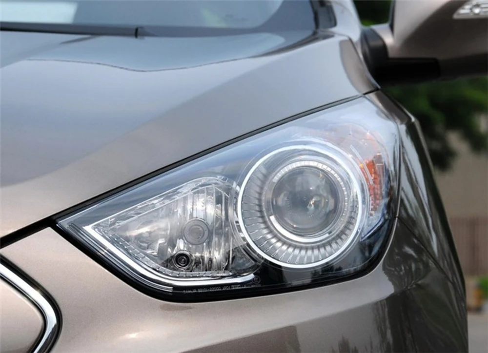 Для hyundai IX35 2009 2010 2011 2012 фары автомобиля прозрачные линзы Авто оболочка Крышка
