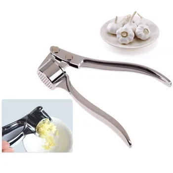 

Free Shipping Stainless Steel Kitchen Squeeze Tool Alloy Ginge Crusher Garlic Presses