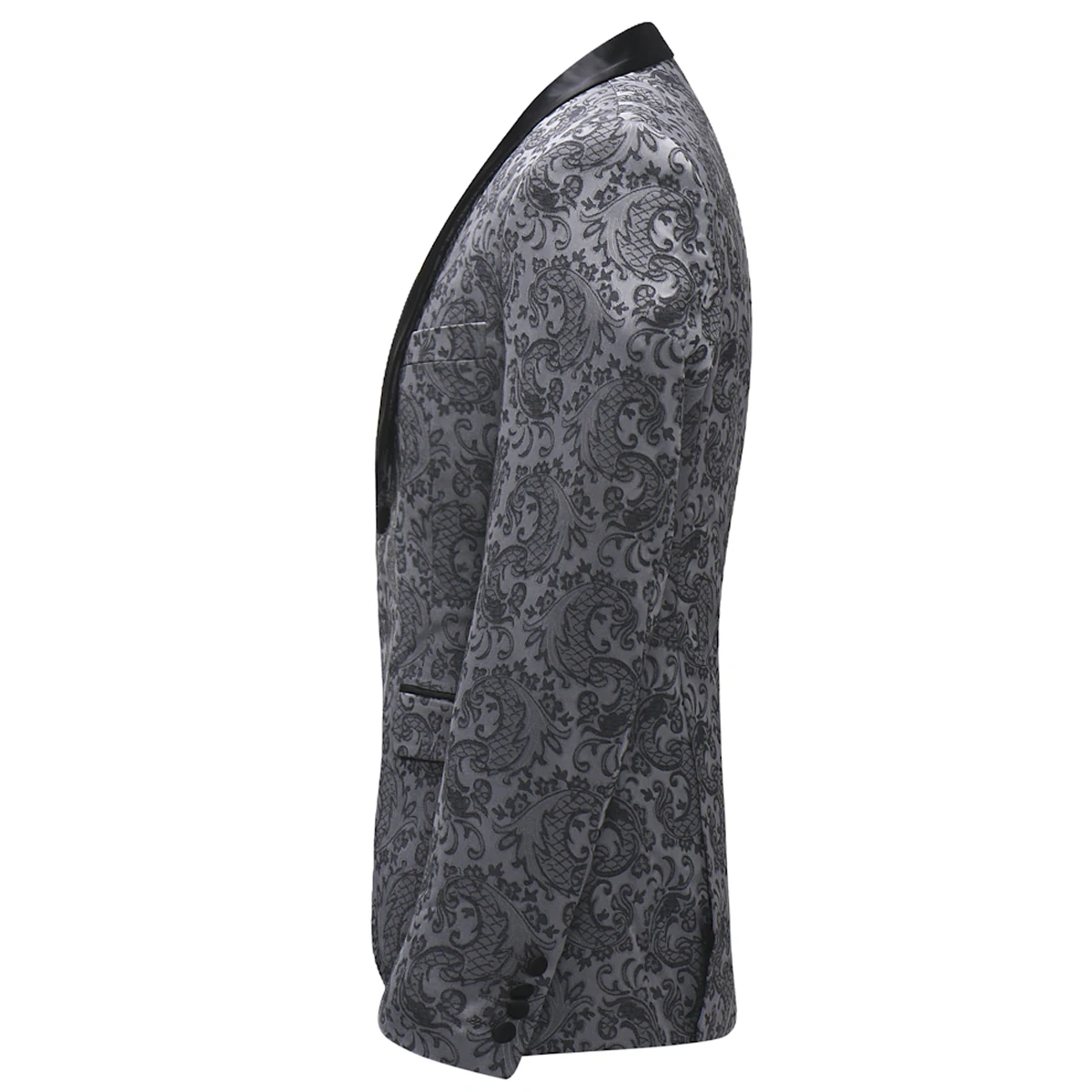 YUNCLOS Newest Mens 3 Piece Tuxedos Vintage Groomsmen Wedding Suit Complete Outfits(Jackets+Vest+Trousers)