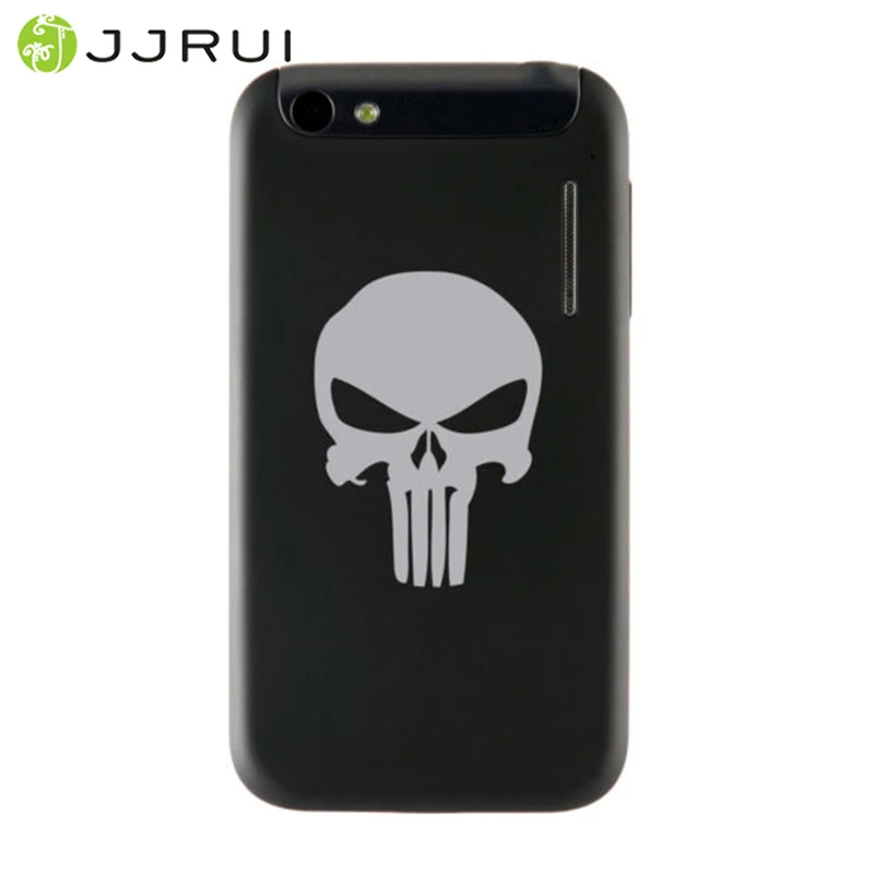 JJRUI الجمجمة جدار صائق ملصق فينيل لأجهزة الكمبيوتر المحمول/iphone/ipad/tablet/الخ (3 أحجام/21 ألوان)
